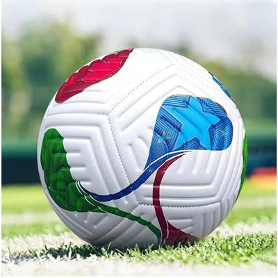 Pielāgota PU ādas 5. izmēra ar mašīnu sašūta Pasaules kausa izcīņas reklāmas futbola bumba